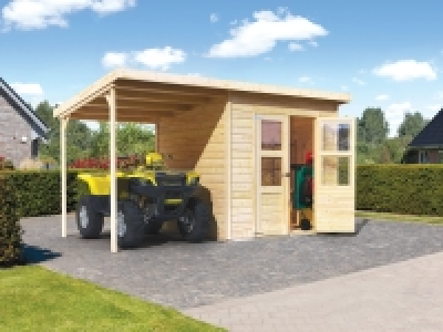 Karibu 14 mm Gartenhaus »Pyrmont 3«, aus Holz, naturbelassen, 4,5 qm 749.00 €