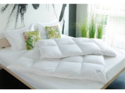 Lidl Obb OBB Daunen-Kassettendecke extra warm Weiss & Edel