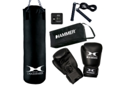 Lidl Hammer HAMMER Box Set »Chicago«, Boxsack, Boxhandschuhe, Springseil und Train