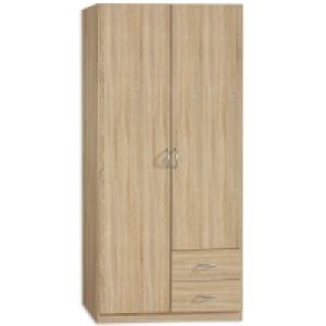 Drehtürenschrank - Sonoma Eiche - 91 cm breit