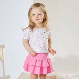 Baby-Mädchen-Set mit T-Shirt und Rock 6.99 €