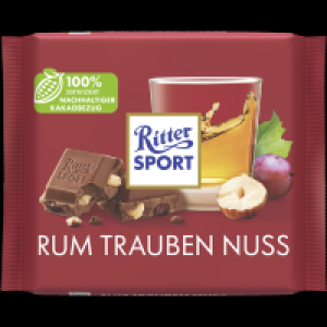 Rossmann Ritter Sport Rum Trauben Nuss Tafelschokolade