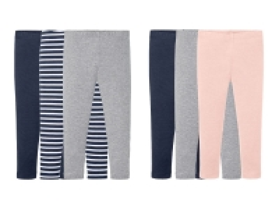 LUPILU® Kleinkinder Leggings Mädchen, 3 Stück
