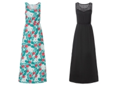 ESMARA® Kleid Damen, mit Seitenschlitzen, Gummizug