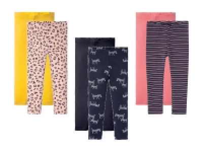 Lidl Lupilu lupilu Kleinkinder Mädchen Leggings, 2 Stück