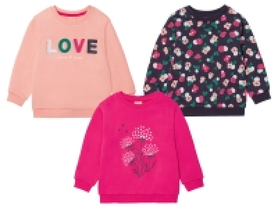 Lidl Lupilu lupilu Kleinkinder Mädchen Sweatshirt, mit Baumwolle