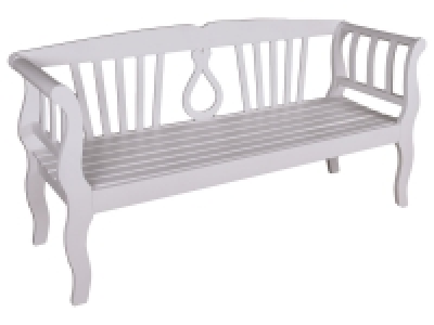 Lidl Garden Pleasure Garden Pleasure Bank »ARCADIA«, mit geschwungenen Armlehnen, weiß