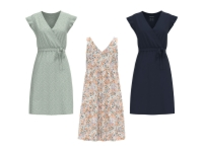 esmara Damen Kleid, aus reiner Baumwolle