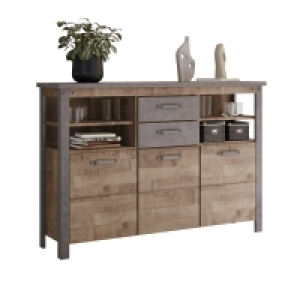 Roller  Highboard OLIVER - Tabak Eiche-Matera - 149 cm breit