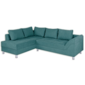 Roller  Ecksofa - türkis - Federkern - Microfaser