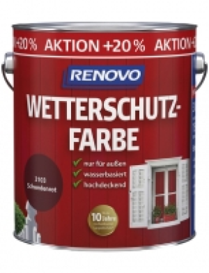 Wetterschutzfarbe, 3 l, schwedischrot