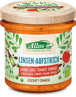 Ebl Naturkost  Allos Linsen-Aufstrich Grüne Linse-Tomate-Tamari