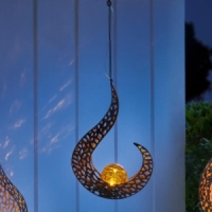 Solar-Hängeleuchte mit Flammen-Design, ca. 50cm 8.99 €