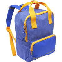 Rossmann Ideenwelt Kinder-Rucksack, blau-gelb
