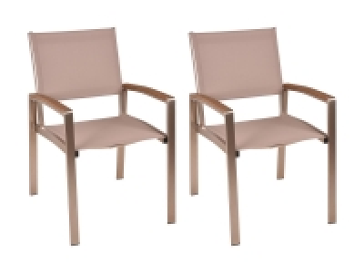 Garden Pleasure Stapelstuhl »FLORENCE«, champagner, 2er Set 186.99 €