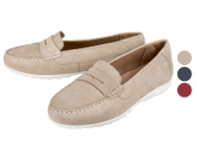 esmara Damen Ledermokassin, leichte, profilierte TPR-Laufsohle 16.99 €