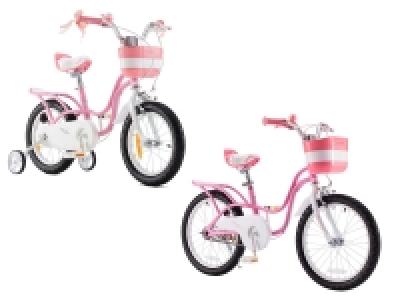 Lidl Royal Baby Royal Baby Kinderfahrrad Mädchen mit Stützräder und Schwanenförmigem R