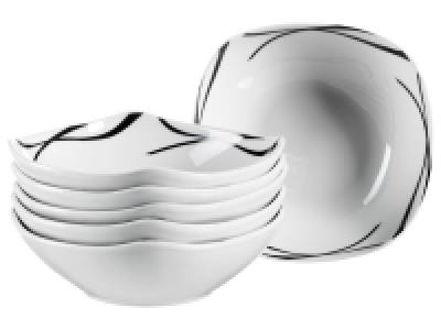 Lidl MÄser MÄSER Serie Oslo, Müslischalen 6er-Set, Müslischüsseln, klassisch, zei