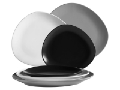 MÄSER Serie Glendale, Teller Set flach 6-teilig für 2 Personen, modern