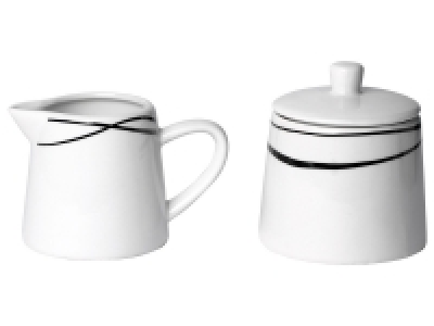 MÄSER Serie Oslo, Zuckerdose und Milchkännchen Set, klassisch, zeitlos