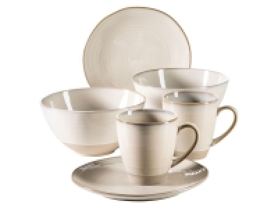 Lidl Mäser MÄSER Serie Nottingham, Vintage Geschirr-Set für 2 Personen, 6-teilige