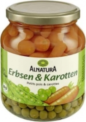 Erbsen und Karotten (Glas) 1.39 €