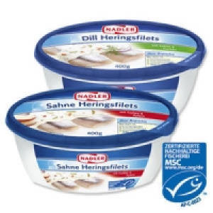Nadler Heringsfilets in Sahne- oder Dillsauce