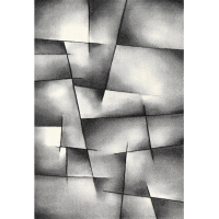 Roller  Frisee-Teppich - grau-schwarz - 160 x230 cm
