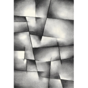 Frisee-Teppich - grau-schwarz - 160 x230 cm