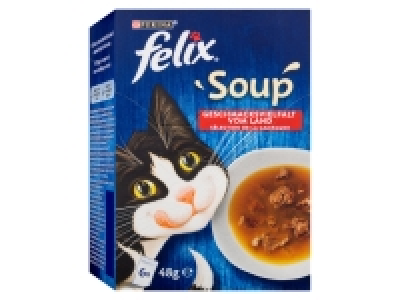 FELIX Soup Geschmacksvielfalt vom Land mit Rind, Huhn, Lamm Katzennass