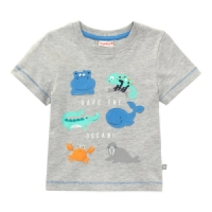 NKD  Baby-Jungen-T-Shirt in Melange-Optik