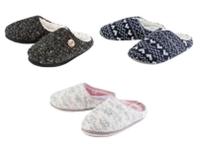 esmara Damen Hausschuh, mit weichem Textilfutter