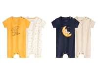 Lidl Lupilu lupilu Baby Jungen Pyjama, 2 Stück, aus reiner Bio-Baumwolle