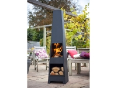 buschbeck Stahlofen »Malmö«, 36 x 36 x 150 cm, mit Brennholzablage 159.99 €