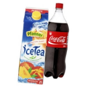 Pfanner Eistee oder Coca-Cola*, Fanta oder Sprite