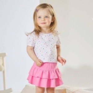 NKD  Baby-Mädchen-Set mit T-Shirt und Rock