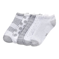NKD  Damen-Sneaker-Socken mit Glitzer-Effekten, 5er-Pack