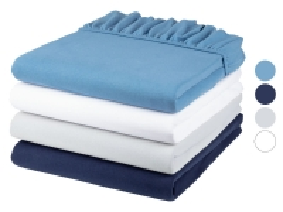 LIVARNO HOME Bi-Elastic Jersey Spannbettlaken, 90-100 x 200 cm 7.99 €