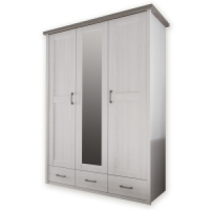 Roller  Kleiderschrank - Pinie-weiß - Trüffel - 148 cm