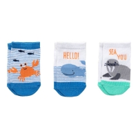 NKD  Baby-Jungen-Sneaker-Socken in verschiedenen Styles, 3er-Pack
