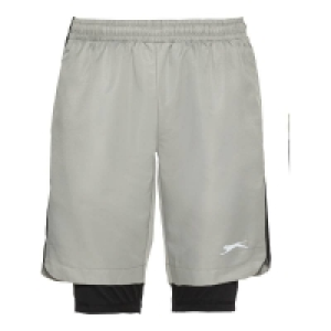 NKD  Slazenger Herren-2-in-1-Fitness-Bermudas mit Radlerhose