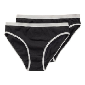 Damen-Minislip mit Kontrast-Einfassband, 2er-Pack 3.99 €