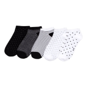 NKD  Damen-Sneaker-Socken mit unterschiedlichen Variationen, 5er-Pack