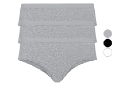 esmara Damen Hipster, 3er Set, in Ripp-Qualität, mit Baumwolle