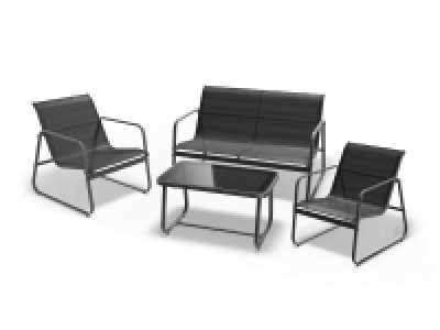 LIVARNO HOME Loungeset, mit hohem Sitzkomfort, 4-teilig