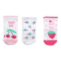 NKD  Baby-Mädchen-Socken in süßen Designs, 3er-Pack