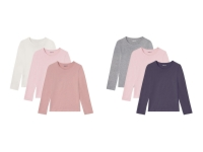 pepperts Mädchen Langarmshirt, 3 Stück, mit Baumwolle 9.99 €