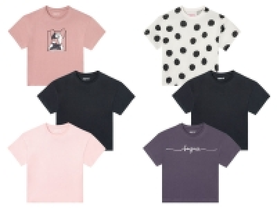 pepperts Mädchen T-Shirts, 3 Stück, aus reiner Baumwolle