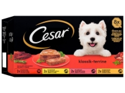 Cesar Hundenassfutter Klassik Terrine Multipack, 8 x 150 g