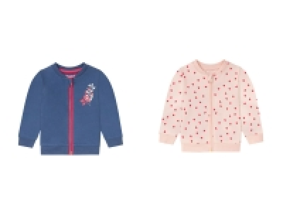 Lidl Lupilu lupilu Mädchen Baby Sweatjacke, mit hohem Baumwollanteil